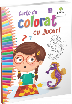 Carte de colorat cu jocuri