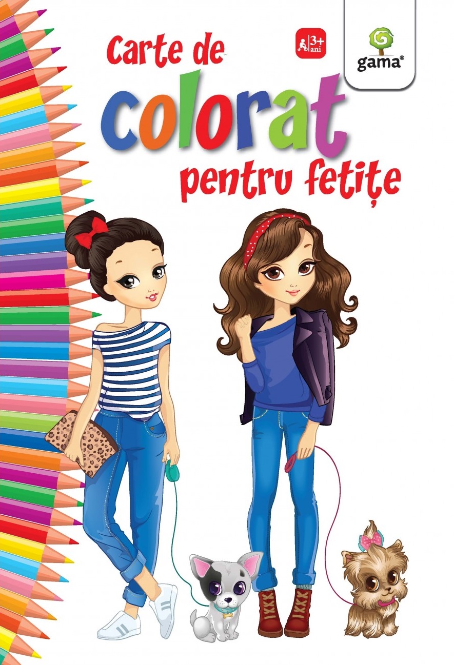 Carte de colorat pentru fetite