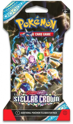 Pokemon TCG - Scarlet & Violet: Stellar Crown 1 Blister Booster Pack - Mai multe modele