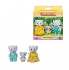 Set 3 figurine - Sylvanian Families - Familia elefanteilor