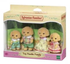 Set 4 figurine - Sylvanian Families - Familia catelusilor Poodle