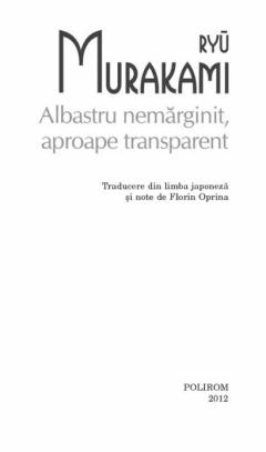 Albastru nemarginit, aproape transparent