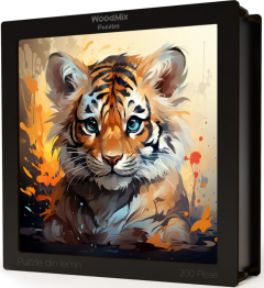 Puzzle din lemn - Baby Tiger 3