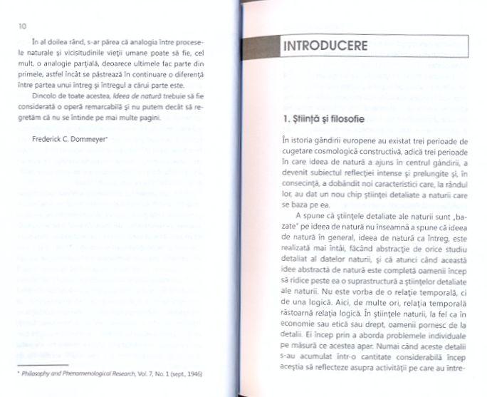 Ideea de natura: O istorie a gandirii cosmologice europene