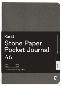 Caiet A6 - Pocket, Flexible, Blank - Slate