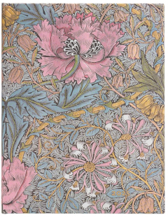 Agenda 2025 - Morris Pink Honeysuckle - William Morris - Ultra, Horizontal, Hardcover