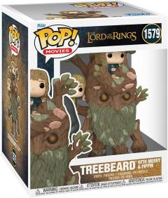 Figurina - Pop! Super The Lord of the Rings: Treebeard (with Merry & Pippin)