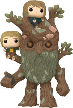 Figurina - Pop! Super The Lord of the Rings: Treebeard (with Merry & Pippin)