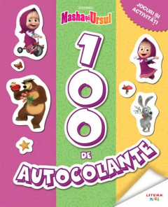 Masha si Ursul - 100 de autocolante. Jocuri si activitati