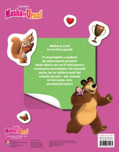 Masha si Ursul - 100 de autocolante. Jocuri si activitati