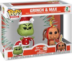 Set 2 figurine - Pop! How the Grinch Stole Christmas: Grinch & Max