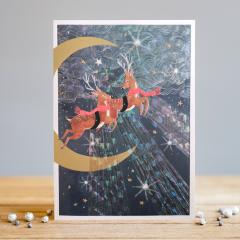 Felicitare - Reindeer Over The Moon