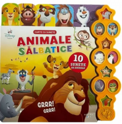 Animale salbatice. Carte interactiva cu sunete