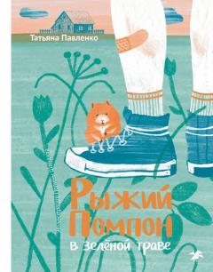 Рыжии Помпон в зеленои траве