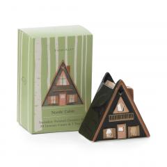 Suport lumanare - Nordic Cabin Style Incense & Tea Light Holder