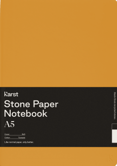 Carnet A5 - Stone Paper - Softcover, Blank - Turmeric