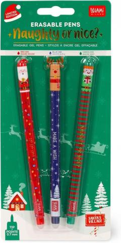 Set 3 pixuri - Naughty or Nice? - Erasable Gel Pens