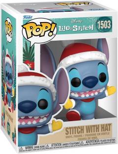 Figurina - Pop! Lilo & Stitch Holiday: Stitch (with Hat)