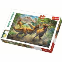 Puzzle - Tyrannosauri in lupta, 160 piese