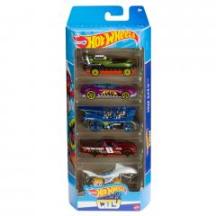 Set masini - Hot Wheels City, 5 bucati