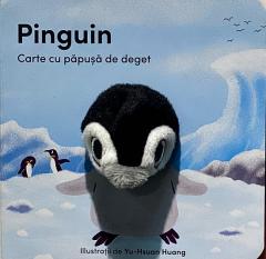 Carte cu papusa de deget. Pinguin