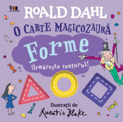 O carte magicozaura. Forme. Urmareste conturul!