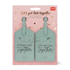 Set 2 etichete pentru bagaj - Let's Get Lost Together