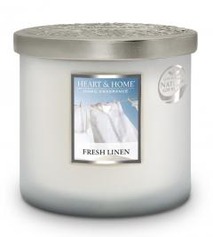 Lumanare parfumata - Fresh Linen - 2 Wick Ellipse Jar