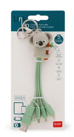 Cablu incarcare - 6 in 1 Keychain Charging Cable - Koala