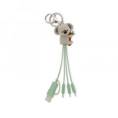 Cablu incarcare - 6 in 1 Keychain Charging Cable - Koala
