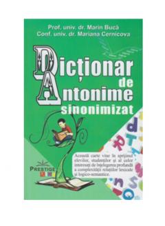 Dictionar de antonime sinonimizat