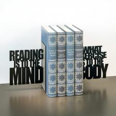 Set 2 suporturi laterale pentru carti - Exercise Your Mind bookend