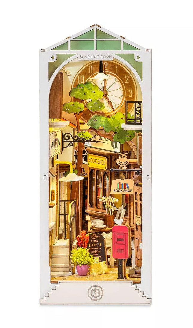 Puzzle 3D - Cotor de carte DIY - Sunshine Town - Robotime