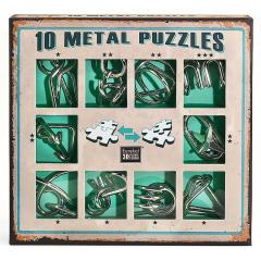 Set de 10 Puzzle-uri 3D - Metal - Green