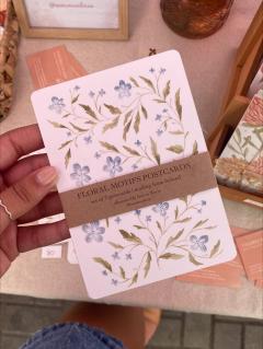 Set 3 Postcarduri - Floral motifs