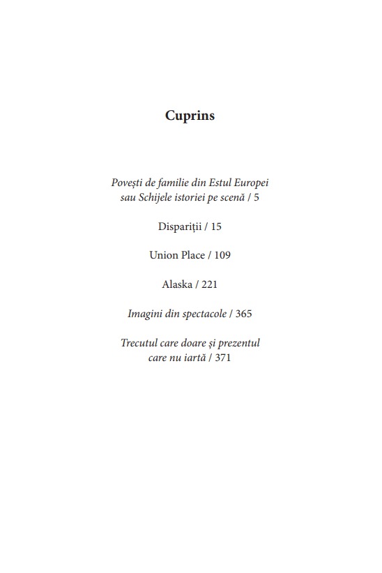 Disparitii. Union Place. Alaska