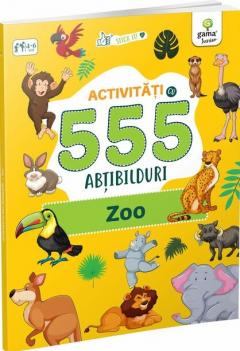 Activitati cu 555 abtibilduri - Zoo