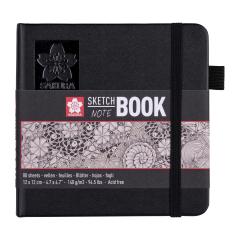 Caiet de schite - Sakura - Square, 80 Sheets - Creme White Paper