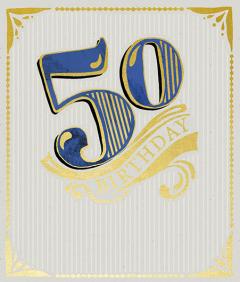 Felicitare - Bday Cap - 50th Celebration