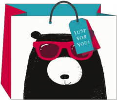 Punga de cadou - Urs, large