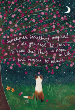 Felicitare - Something Magical Fox & Blossom Tree