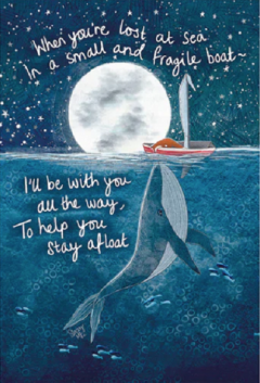 Felicitare - Lost at Sea Fox & Whale