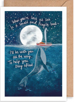 Felicitare - Lost at Sea Fox & Whale