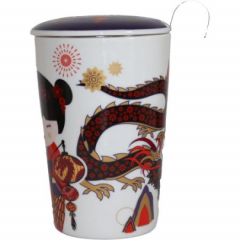 Cana cu infuzor si capac - Sweet Little Geisha - Fire