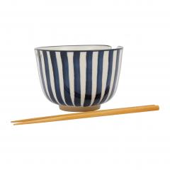 Bol cu 2 chopsticks - Blue Sand - doua modele