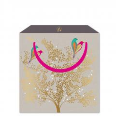 Punga medie pentru cadou - Sara Miller Ditsy Lovebirds