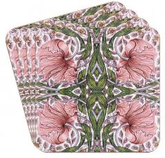Set 4 suporturi pahare - William Morris - Pimpernel
