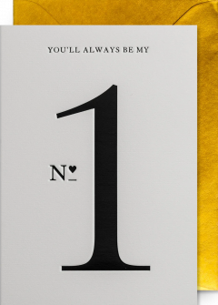 Felicitare - Postco - You'll Always Be My No.1 - Greeting Card