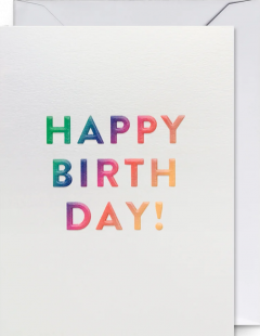 Felicitare - Cozy - Happy Birthday! Rainbow - Mini Card