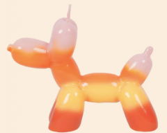 Lumanare - Catel balon - Portocaliu